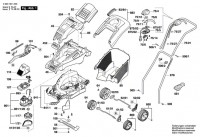 Bosch 3 600 H81 A33 ROTAK 340 Lawnmower Spare Parts